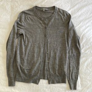 Uniqlo 100% wool grey cardigan Like New